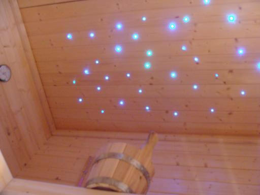 Sauna Licht Set mit RGB LED Projektor